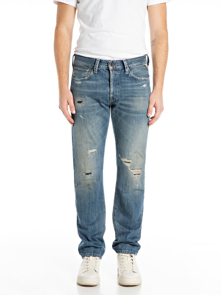 Spijkerbroek - regular fit - blauw