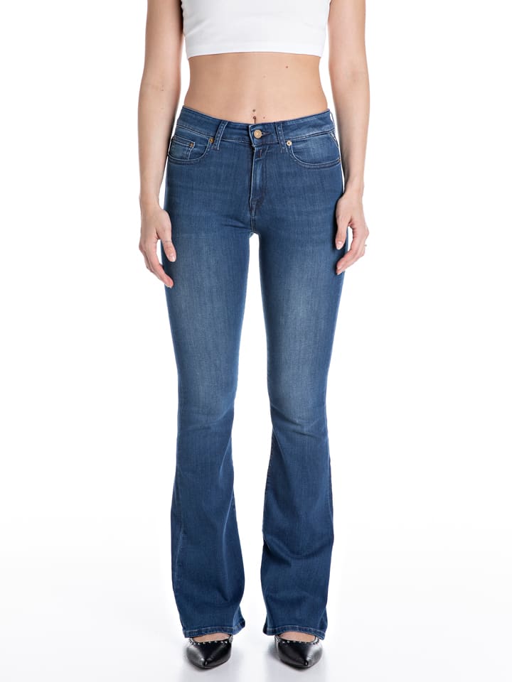 Jeans - Flared fit - in Blau