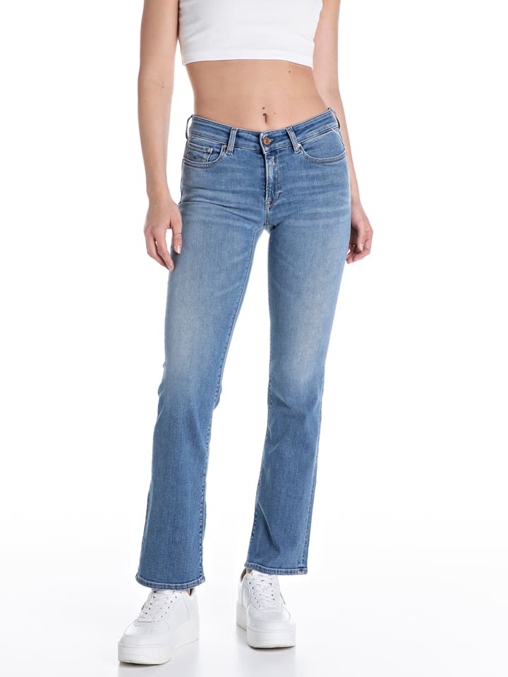 Jeans - Bootcut fit - in Hellblau