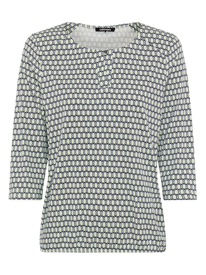 Longsleeve in Dunkelblau/ Mint