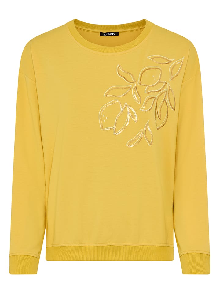 Sweatshirt in Gelb