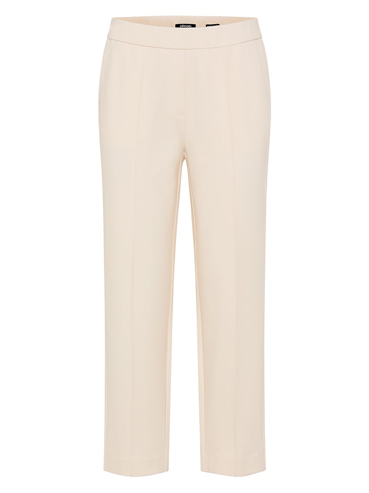 Stoffhose in Creme