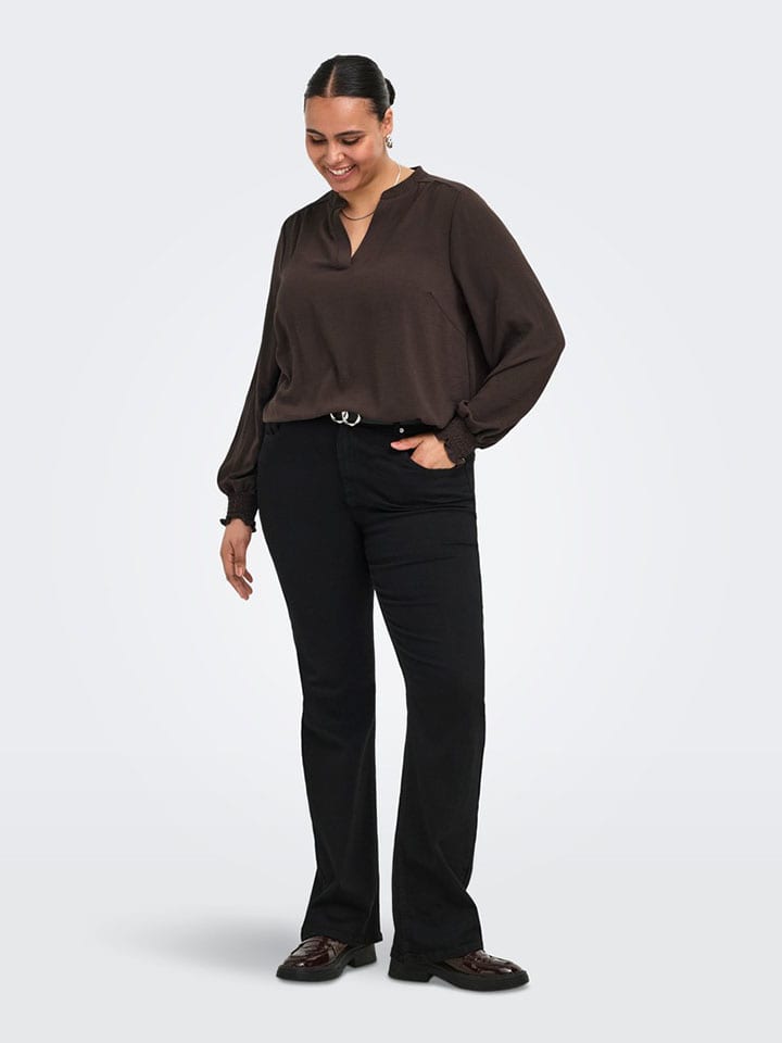 Bluse in Braun