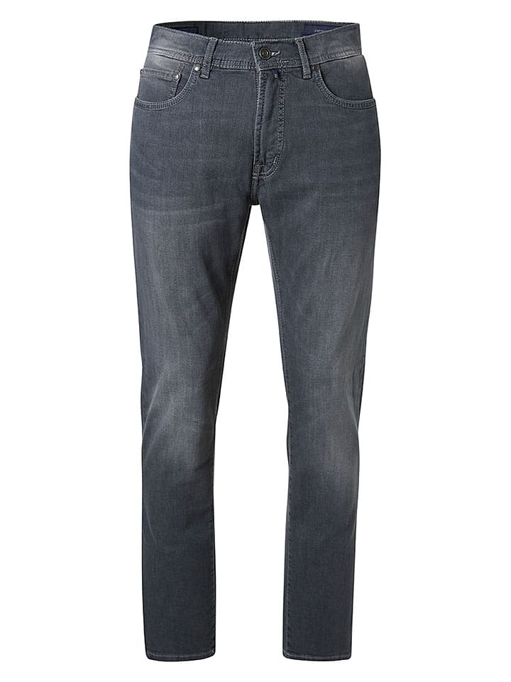 Dżinsy - Slim fit - w kolorze niebieskoszarym