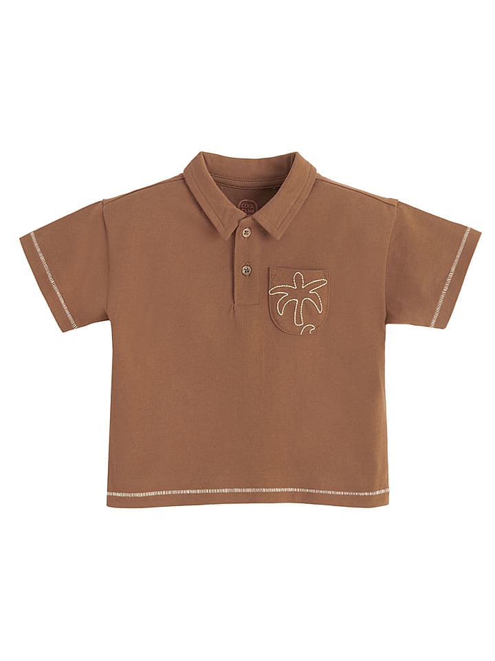 Poloshirt in Hellbraun
