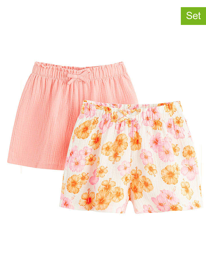 2er-Set: Shorts in Rosa/ Weiß