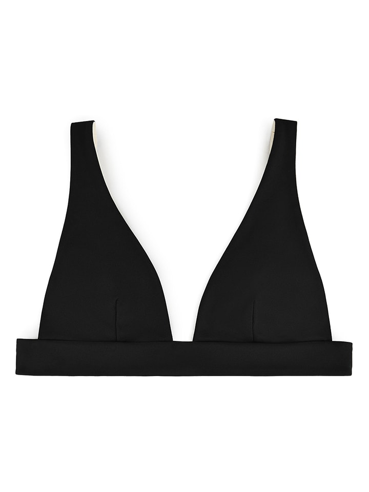 Wende-Bikini-Oberteil in Schwarz