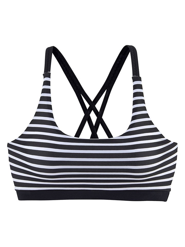 Bikinitop zwart/wit