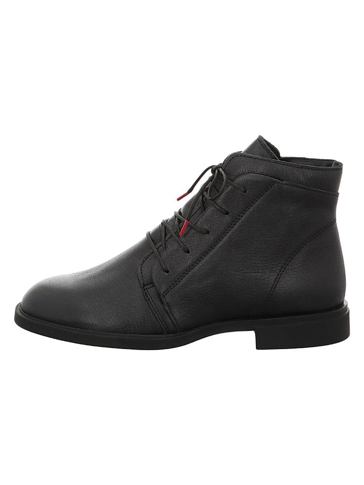 Leder-Boots in Schwarz