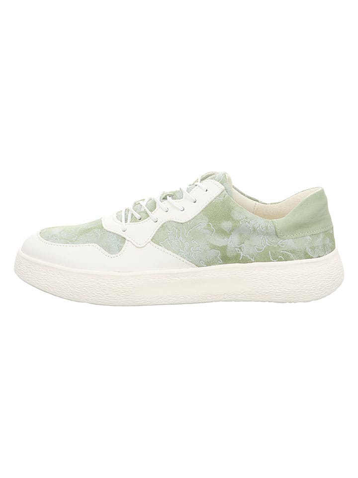 Leren sneakers groen