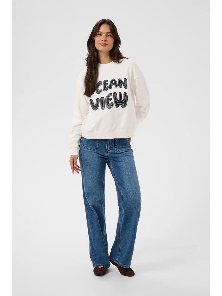 Sweatshirt in Creme