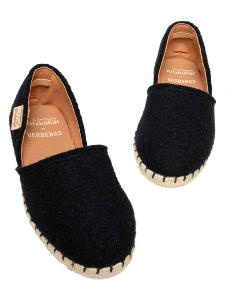 Espadryle "Living Kitzbühel x Verbena" w kolorze czarnym