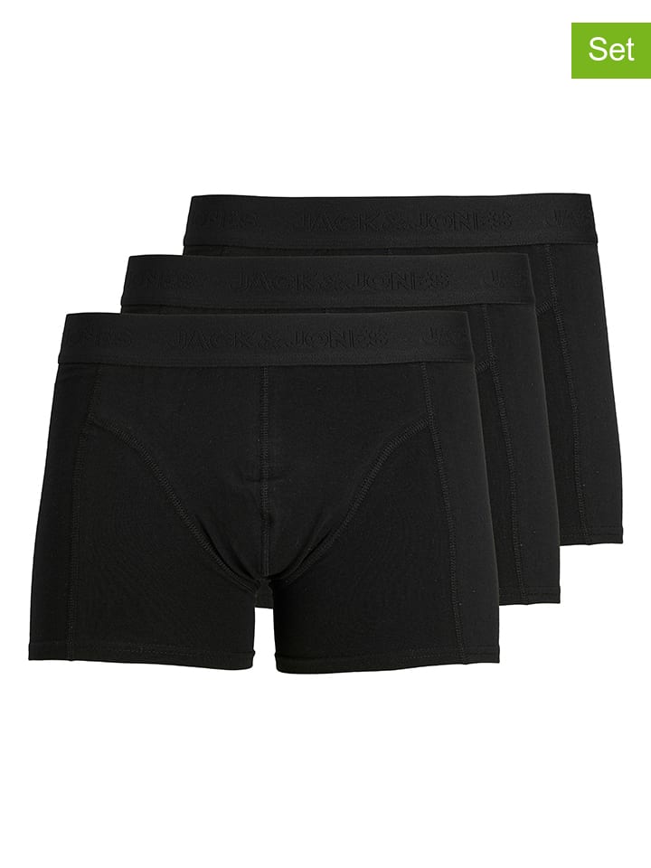 3-delige set: boxershorts "Jacwaistband" zwart