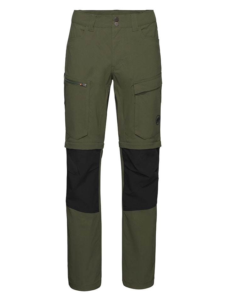 Spodnie funkcyjne "Zinal Hybrid Zip Off" w kolorze khaki