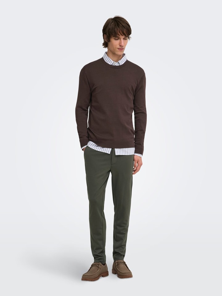 Chino "Onsmark" in Khaki