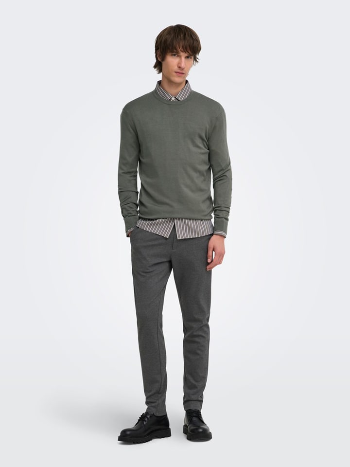 Pullover "Onswyler" in Grau