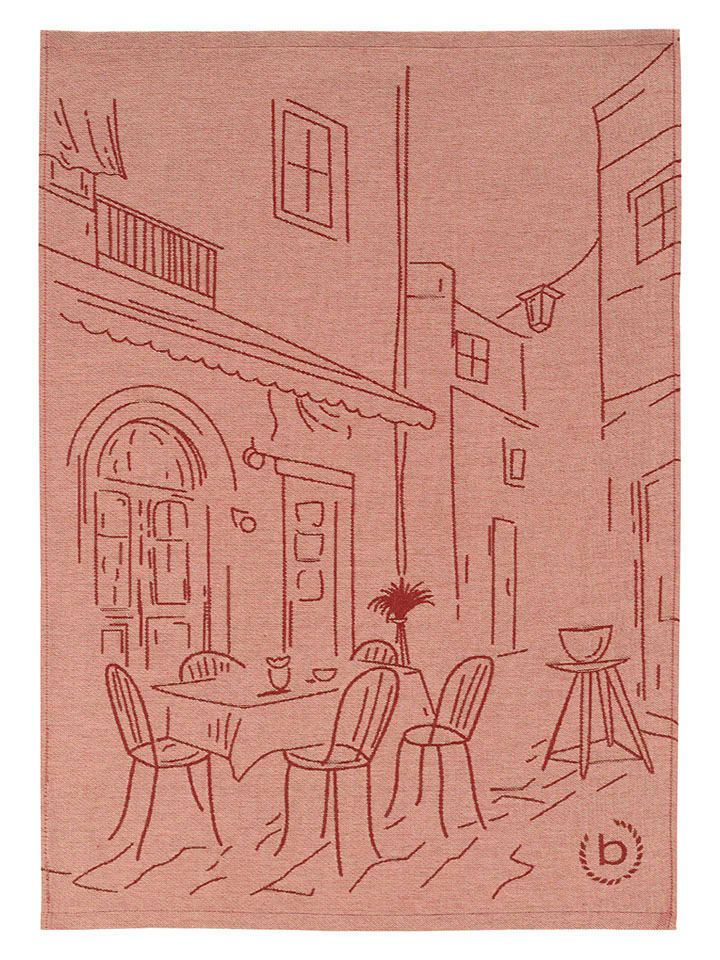Geschirrtuch ''Cipolla'' in Orange - (L)70 x (B)50 cm
