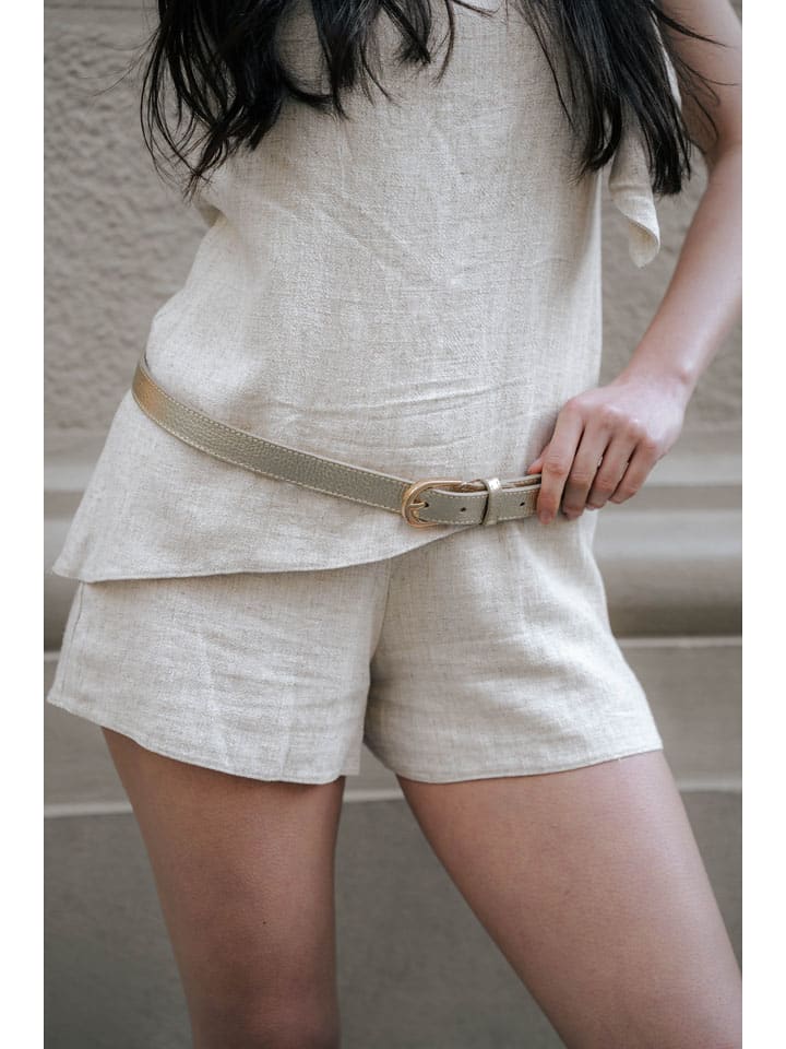 Leder-Gürtel "Avanti" in Gold
