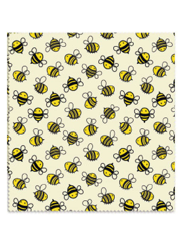 Bienenwachstuch in Creme/ Gelb - (L)35,5 x (B)33 cm