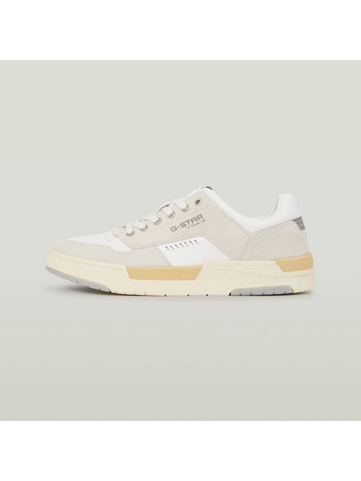 Sneakersy w kolorze beżowo-białym