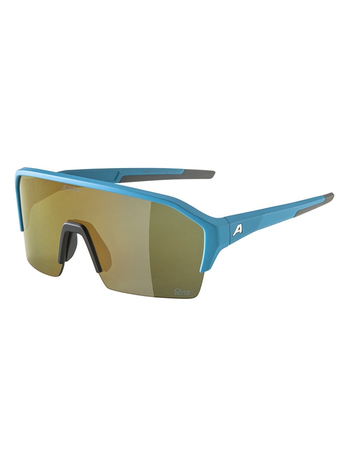 Unisex-Sportbrille "Ram HR Q-Lite" in Gold/ Blau