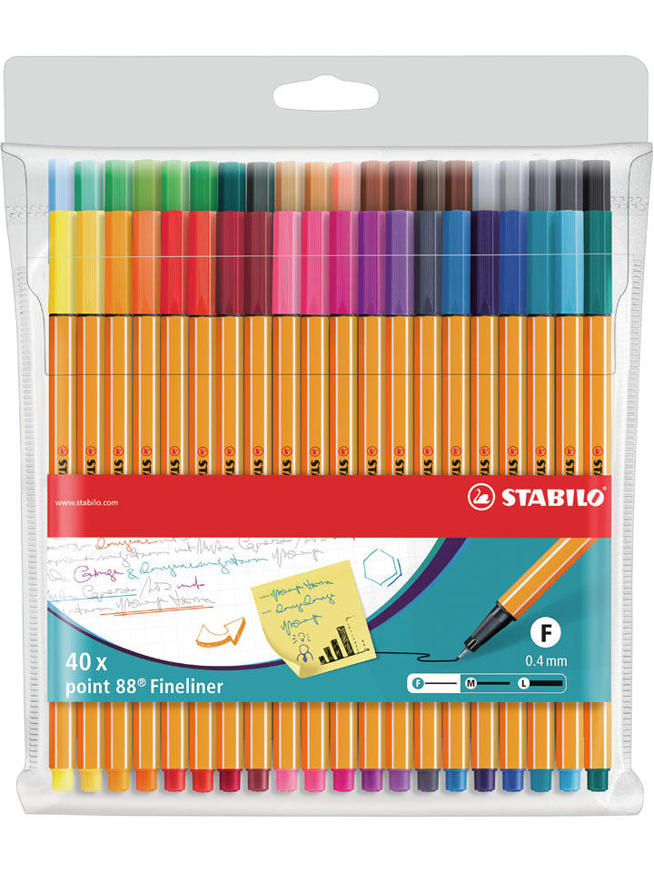 Fineliner ''STABILO point 88'' - 40 Stück