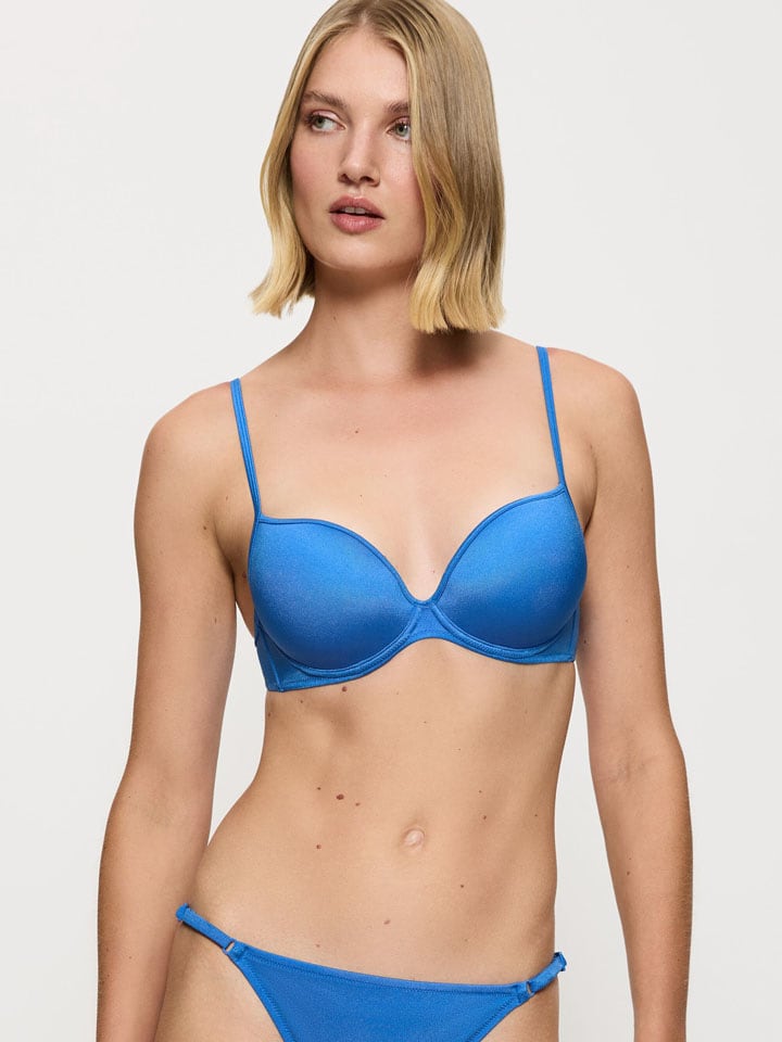 Biustonosz bikini "Midnight Swim" w kolorze niebieskim