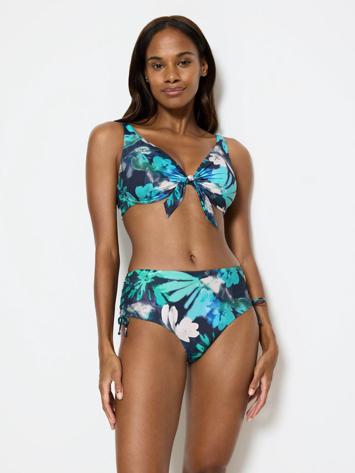 Biustonosz bikini "Summer Fleur" w kolorze turkusowym