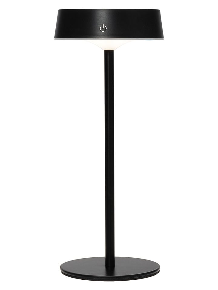Solarna lampa stołowa LED w kolorze czarnym - wys. 32 x Ø 12 cm