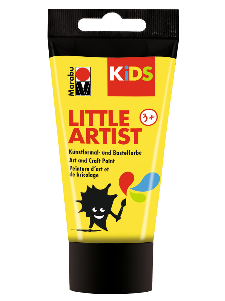 Kinder-Künstlerfarbe "Gelb 019", 75 ml - ab 3 Jahren