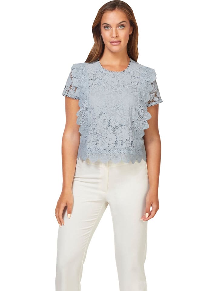 Bluse in Hellblau