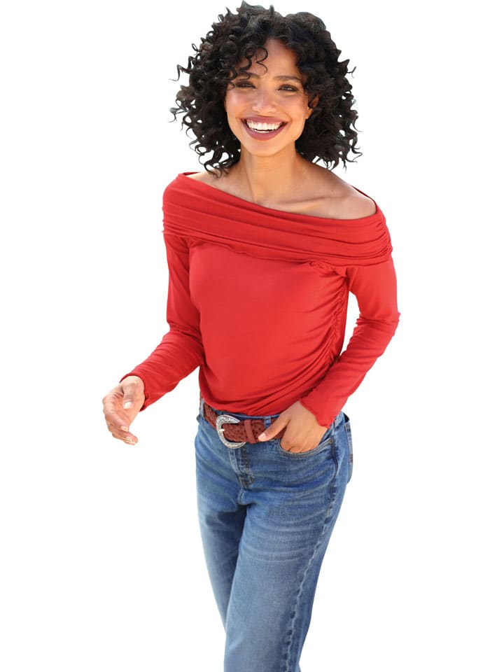 Bluse in Rot