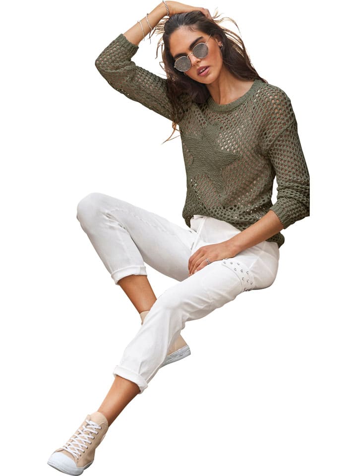 Sweter w kolorze khaki