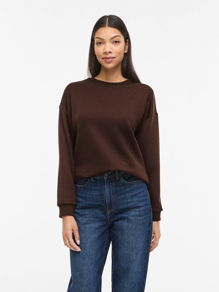 Sweatshirt "Sandy" in Braun