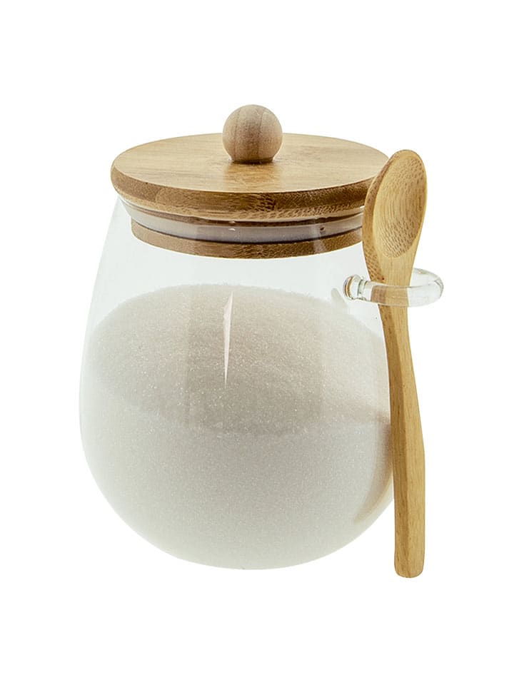 Słoik w kolorze jasnobrązowym - 660 ml