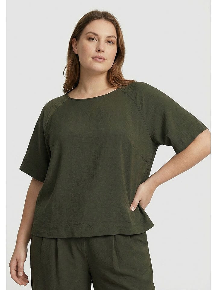 Bluse in Khaki