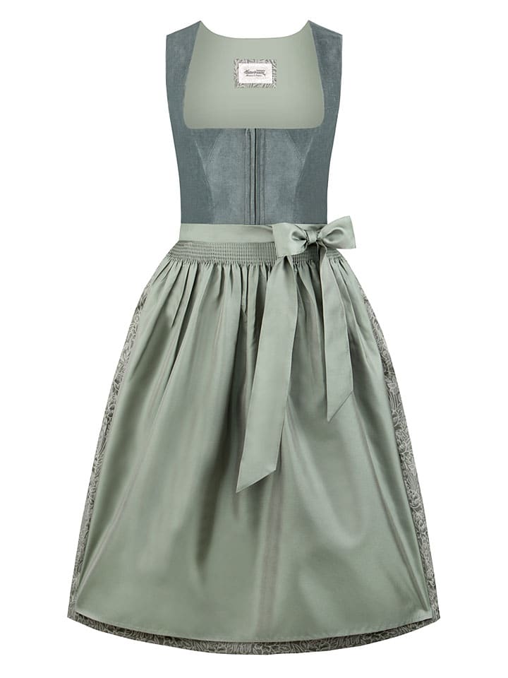 Dirndl "Antonella" in Blau/ Mint