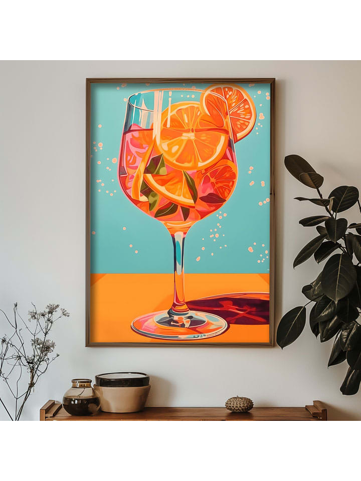 Ingelijste kunstdruk - (B)35 x (H)47 cm