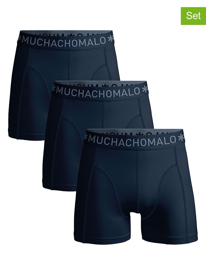 3er-Set: Boxershorts in Dunkelblau