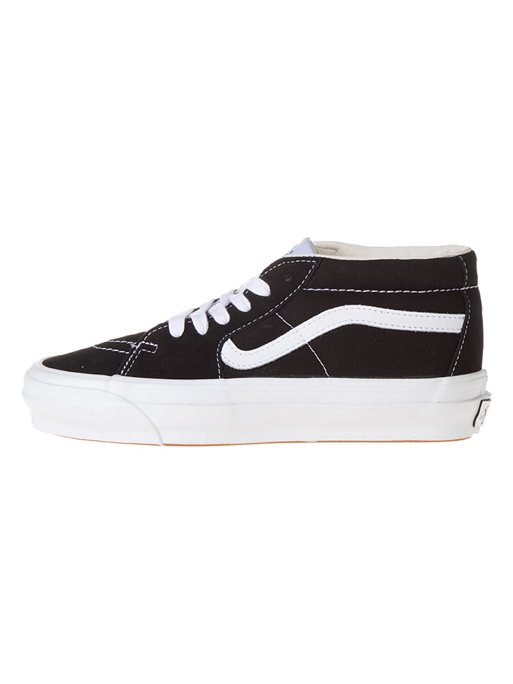 Skórzane sneakersy "Sk8-Mid" w kolorze czarnym