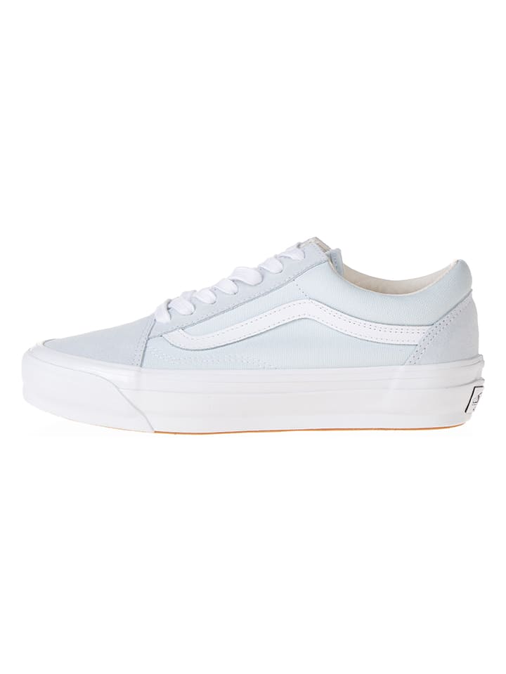 Leder-Sneakers "Old Skool" in Hellblau