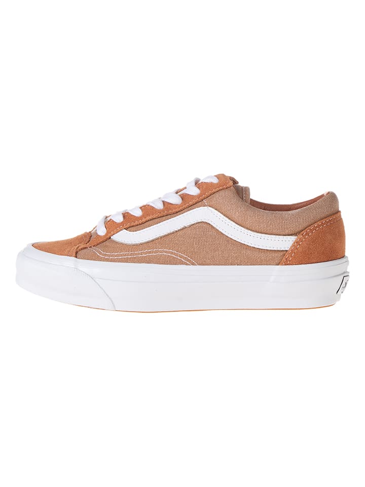 Leder-Sneakers "Old Skool" in Hellbraun
