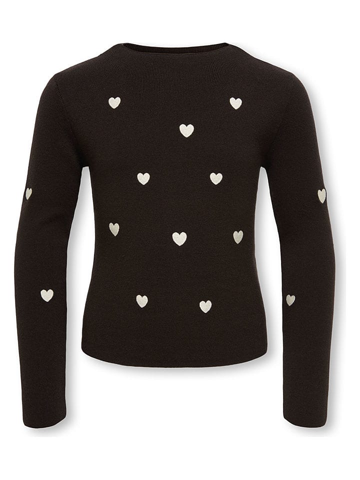 Pullover "Hearts" in Braun