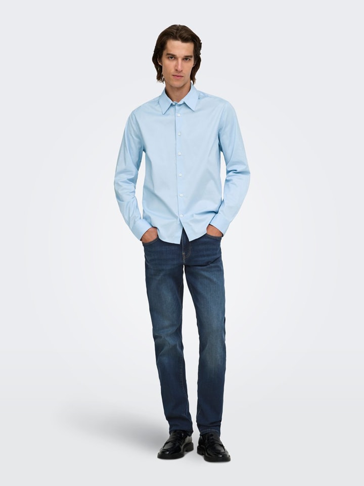 Spijkerbroek "Onsweft" - regular fit - donkerblauw