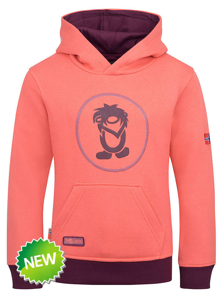 Hoodie "Troll" in Orange