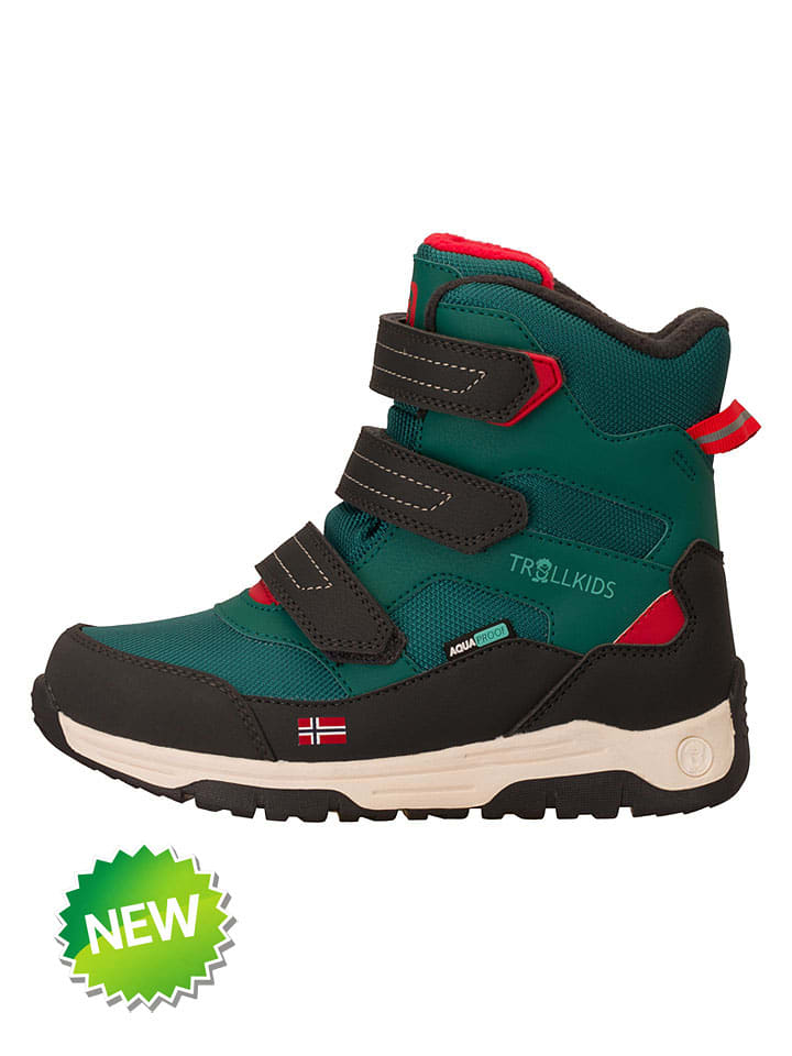 Winterboots "Lofoten" in Grün/ Schwarz