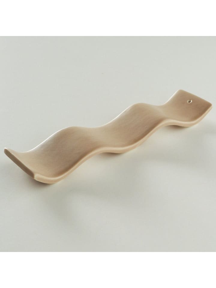 Uchwyt "Wave" w kolorze beżowym na kadzidełka - dł. 32 cm
