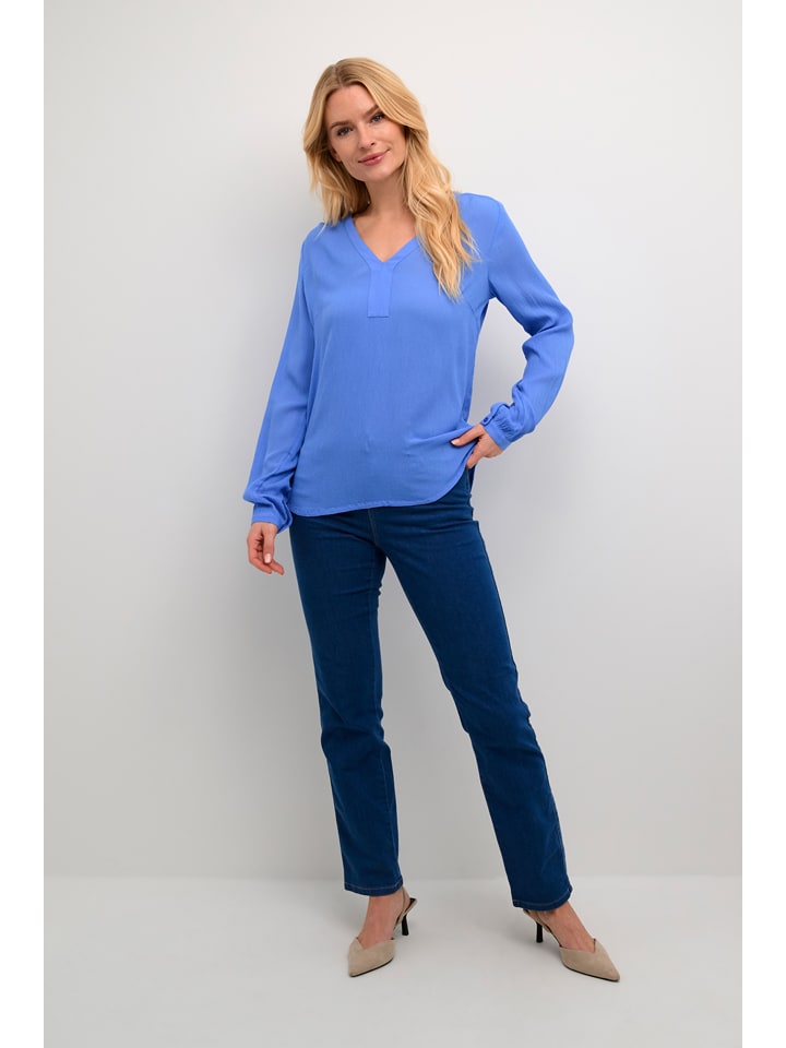 Bluse in Blau