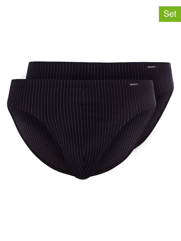 2er-Set: Slips in Schwarz