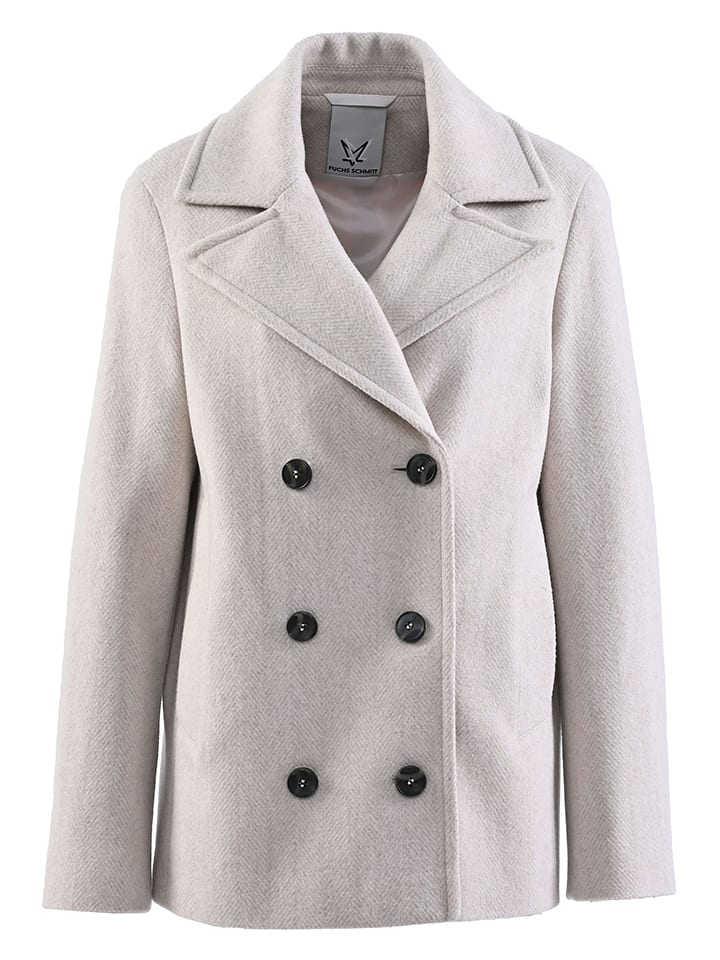 Wolljacke in Hellgrau